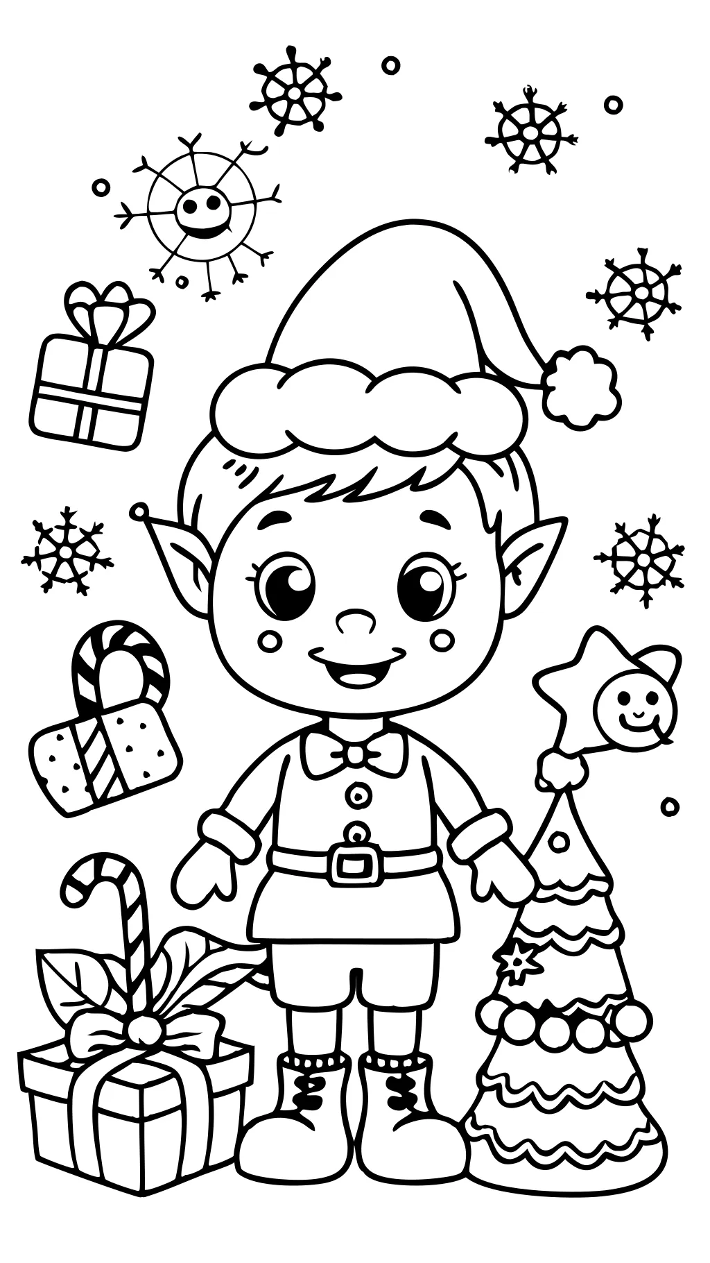 kids christmas coloring page